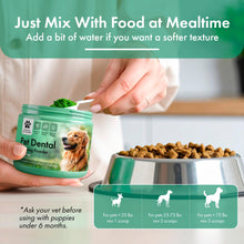 Load image into Gallery viewer, Dog Dental Powder – Dog Breath Freshener – Plaque Off and Tartar Remover for Dogs, Bad Breath Treatment, Natural Tooth Cleaning Powder for Dogs of All Breeds – Oral Care Supplement – Duck Flavor

