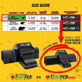 Tratper Mouse Tunnel Traps. Prevents Accidental Triggering with Dual Tunnel Design. Covered Snap Traps for Humane Kill, Safe and Reusable, Pest Control for Mice, Indoor & Outdoor Use, 4 Pack