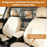 benut 57" Wide Dog Car Barrier with Window & Steel Frame, Universal Fit for Cars, Sedans,SUVs,and Trucks, Car Barrier for Escape-Proof, Vehicle Gate for Dog Travel