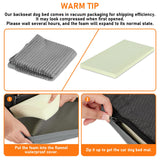 Dog Bed Mat for Car Backseat,Colewin Non-slip Waterproof Car Seat Mat for Dogs&Pets with 2-Inch Thick Foam & Easy Clean Dog Pad Cover Suitable for Travel,Camp,Home,NOT Include Extender(23.5x51in,Grey)