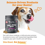 Zesty Paws Vet Strength Mobility Bites Beef & Bacon Flavor Hip & Joint Support Chews for Dogs with Glucosamine, Chondroitin, MSM, Hyaluronic Acid & Serrazimes - 90 Count