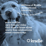 Kradle Bliss Bars for Dogs - Peanut Butter Flavored Calming - GABA L-Theanine - On The Go Packaging - Supports a Calm Demeanor - 6 Bars