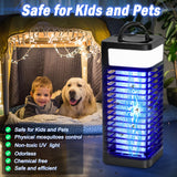 Bug Zapper Outdoor, Electric Mosquito Zapper, Fly Zapper Indoor, Wireless Mosquito Killer, Portable Fly Traps with LED Light for Home Garden, Patio, Kitchen, Camping Use (USB Powered/Rechargeable)