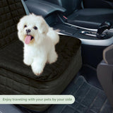 Elegant Comfort Premium Pet Car Seat Cover for Front Seat, Luxury Microfiber Car Seat Protector, Heavy Duty and Durable, Non-Slip and Waterproof Car Seat Cover for Trucks, Cars, and SUVs, Black