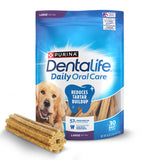 DentaLife Daily Oral Care Dog Treats for Large Dogs, Chewy Dental Treat to Freshen Breath and Fight Tartar, Chicken Flavor - 30 ct. Pouch