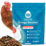 Hippy Chick Egg Booster for Chickens – Omega-3 Vitamin Supplement for Laying Hens – Egg & Feather Health Support – Natural Poultry Treat and Layer Feed Additive