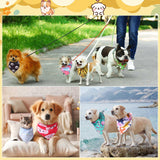 Wesiti 100 Pcs Dog Bandanas Bulk Winter Pet Bandanas Colorful Triangle Scarf Scarf Bib Kerchief Set Adjustable Dog Bibs Washable Birthday Gift for Small Medium Large Dogs Accessories
