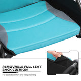 monicare Wheel Chair for Adults with Swing-Away Footrest and Loop-Lock Handbrakes 17.5 inch Seat Wheel Chair 15" Rear Wheel Lightweight Ultralight Transport Chair for Travel Compact Storage, 250 lbs