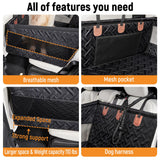 YJGF Large Dog Car Seat Large Size Dog,Pet Car Seat Cover for Back Seat Extende,Pet Booster