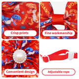 JpGdn 120PCS Dinosaur Dog Bows Pack Include 20PCS Bowties with Adjustable Buckle 40PCS Hair Bows 60PCS Flowers and Bowties Attachments for Girl Female Boy Male Dogs Grooming Accessories