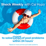 HTH 52030B Swimming Pool Care Shock, Swimming Pool Chlorinator Boosts Chlorine Levels, Cal Hypo Formula, 13.3oz (Pack of 6)