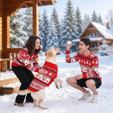 MuYaoPet Family Matching Dog and Owner Clothes Outfits,Christmas Pet Cat Sweater Costume for Small Medium Extra Large Dogs/Women/Men,Only for Pet XL