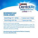 DentaLife Daily Oral Care Dog Treats for Large Dogs, Chewy Dental Treat to Freshen Breath and Fight Tartar, Chicken Flavor - 30 ct. Pouch