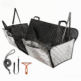 PETTALK Deluxe Double Side Dog Car Seat Cover Back Seat, Waterproof Seat Cover Hammock, Reversible,Heavy Duty,Anti Scratch,Durable Soft Pet Large Dog Cover Protector for Cars SUVs Trucks,ECO-Friendly