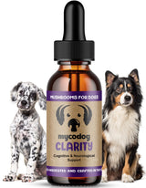 MycoDog Clarity - Cognitive Support Supplement for Dogs - Brain Health, & Senior Dog Wellness - Memory & Focus with Functional Mushrooms & Adaptogens