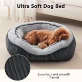 SIWA MARY Small Dog Beds for Small Dogs Washable, Rectangle Dog Bed Medium Size Dog, Orthopedic Dog Bed, Soft Calming Sleeping Puppy Bed, Durable Pet Sofa Bed with Anti-Slip Bottom, S(20"x19"x6")