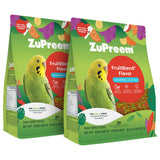 ZuPreem FruitBlend Flavor Pellets Bird Food for Small Birds, 2 lb (Pack of 2) - Daily Blend Made in USA for Parakeets, Budgies, Parrotlets