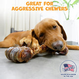 Pack Approved Beef Shin Bones for Dogs - Liver Coated Long Lasting Dog Chews for Aggressive Chewers - Rawhide-Free Big Bones for Large Dogs - Healthy Large Dog Bone (1 Pack)