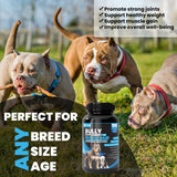 Kilab Dog Weight Gainer – 100-Count Muscle Builder Dog Supplement – Muscle Growth Supplement for Dogs, Puppies and Adults – Bully Growth Formula with Turmeric, Glucosamine, Green Lipped Mussels