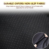 Razyzil Washable Dog Bed for Small to Large Dogs, Calming Anti Anxiety Medium Dog Bed, Deluxe Plush Faux Fur Crate Beds, Comfy Fluffy Kennel Pad Pet Sleeping Mat with Non-Slip Bottom, 41"x27", Gray