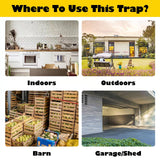 Mouse Trap Bucket ，Bucket Lid Rat Trap,Auto Reset Multi Catch Humane Rat Trap for Indoor Outdoor, Compatible 5 Gallon Bucket-2 Pack
