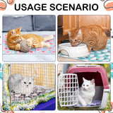 Tudomro 8 Pcs Guinea Pig Blankets Absorbent Washable Animal Fleece Bedding Cage Liners Waterproof Reusable Pet Pee Sleep Mat Pad Cover for Chinchilla Hamster Ferret(Heart,47 x 24 Inch)