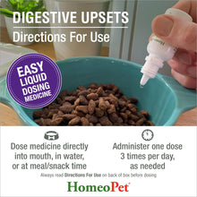Load image into Gallery viewer, HomeoPet Digestive Upsets, Safe, Gentle, and Natural Cat and Dog Digestive Support, 15 Milliliters
