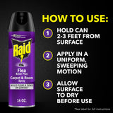 Raid Flea Killer Carpet & Room Spray, Kills hatching eggs for up to 4 months, 16 Oz