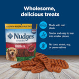 Blue Buffalo Nudges Grillers Natural Dog Treats with Real USA Beef, Made in the USA, Steak, 36-oz Bag