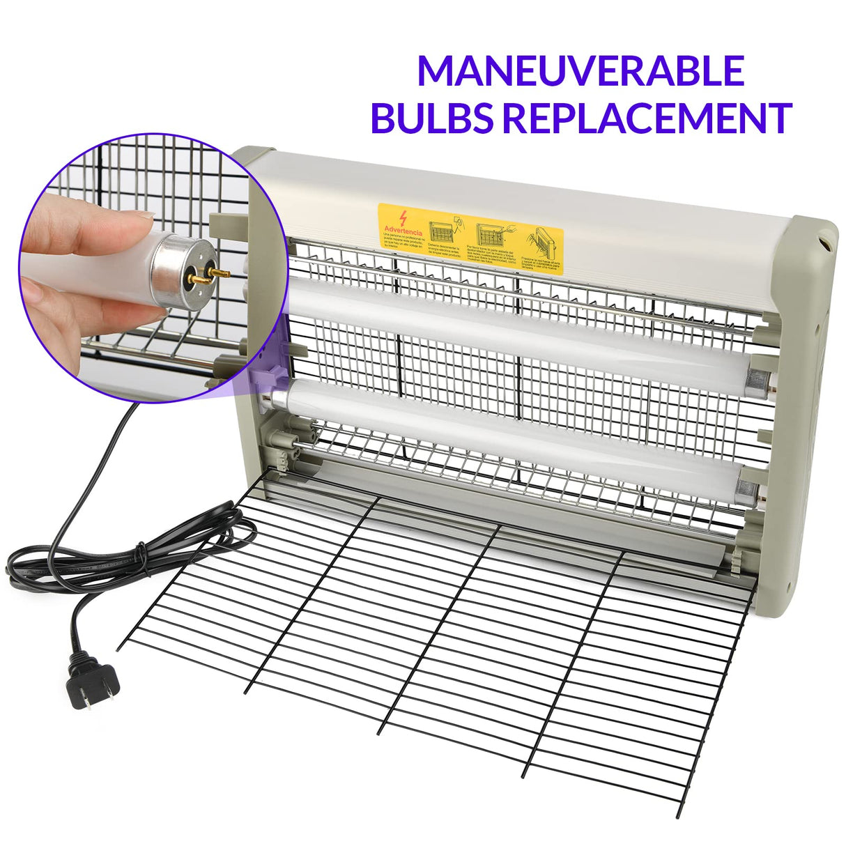 mafiti 2 Pack 20w Bug Zapper Fly Traps Indoor Electric Mosquito Zapper Fly Killer Gnats Fruit Trap for Home Restaurants Kitchen Garden