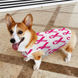 Pet Sleeveless T Shirt Vest, Round Collar Puppy Tank Top Soft Dog Clothes Stretchy Summer Outfit for Small Medium Dogs Cats Compatible with Breast Cancer Awareness Pink Ribbon (S)