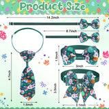 Aliceset 240 Pcs Easter Dog Bows Tie Collar Bulk Spring Adjustable Flower Pet Neckties for Dog Cat Grooming Accessories and Pet Festival Holiday Party