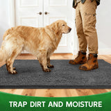 Dog Door Mat Indoor Entrance, 48" x 30" Absorbent Quick-Drying Mud Rugs, Non-Slip Door Rugs for Entryway Indoor Washable, Soft Chenille Dog Mat for Muddy Paws