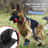 Ultra Paws Durable Dog Paw Protector|Dog Boots|Dog Shoes|Black Light Duty Heat, Water Resistant Dog Booties for hot Pavement for Large Dogs (Size 8)