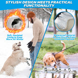 ODRIEW Dog Shoes Large Size Dogs, 4PCS Waterproof Dog Booties-Dog Boots & Paw Protectors, Medium Shoes for Dogs with Reflective Strip, Anti-Slip Sole for Rain, Snow and Summer Hiking. (7)