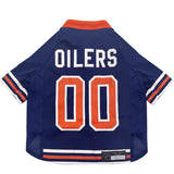 Pets First NHL Hockey Edmonton Oilers Mesh Jersey for Dogs & Cats, Size X-Small, Licensed Dog Jersey with Your Favorite Hockey Team