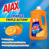 Ajax Ultra Dishwashing Liquid Dish Soap Refill, Orange Scent, Triple Action, 90 fluid ounce