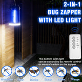Endbug Bug Zapper with LED Light, Waterproof Bug Zapper Outdoor Indoor, Mosquito Zapper Outdoor Electric Fly Zapper, Mosquito Killer Fly Trap for Outside Patio Garden Backyard Home (Remote Control)