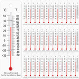 Maitys 50 Pcs Student Thermometers Mercury Free Science Thermometer School Supplies Boiling Point Thermometers for Classroom Teaching Tools