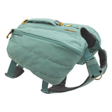 Ruffwear, Front Range Day Pack, Dog Backpack with Saddlebags, 5-Point Adjustment, 3 Leash Points, Padded Handle, Internal Mesh Pockets, Reflective Trim, Light Loop, River Rock Green, Medium