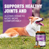 Glucosamine for Dogs 200pcs Joint Support Supplement Dog Hip and Joint Chondroitin Chews Treats with MSM Dog Joint Pain Relief Mobility Supplements Chicken Flavor Fit All Large Small Medium Breed