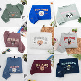 COUPLEHOODIES Personalized Dog Portrait Hoodie, Sweatshirt, or Shirt – Custom Pet Embroidered Gift from Photo – Dog Mom or Dad Birthday Gift (Maroon)