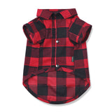 Ctilfelix Dog Shirt Plaid Puppy Clothes for Small Medium Large Dogs Cats Boy Girl Kitten Soft Pet T-Shirt Breathable Tee Outfit Adorable Grid Apparel Halloween Thanksgiving [Red#1; XS]