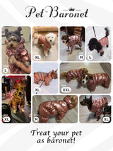 PETBARONET Winter Coat for Female Pups With Full Belly Coverage, Girl Clothes, Snow Jacket, Snowsuit for Cold Weather, Ideal for Small Medium Dogs (Medium)