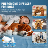 Dog Calming Diffuser – 2-Pack Dog Pheromone Calming Diffuser Kit for Stress, Anxiety, Barking & Destructive Behavior Relief, Perfect for Separation Anxiety & Aggression (Blue, 2 Count (Pack of 1))