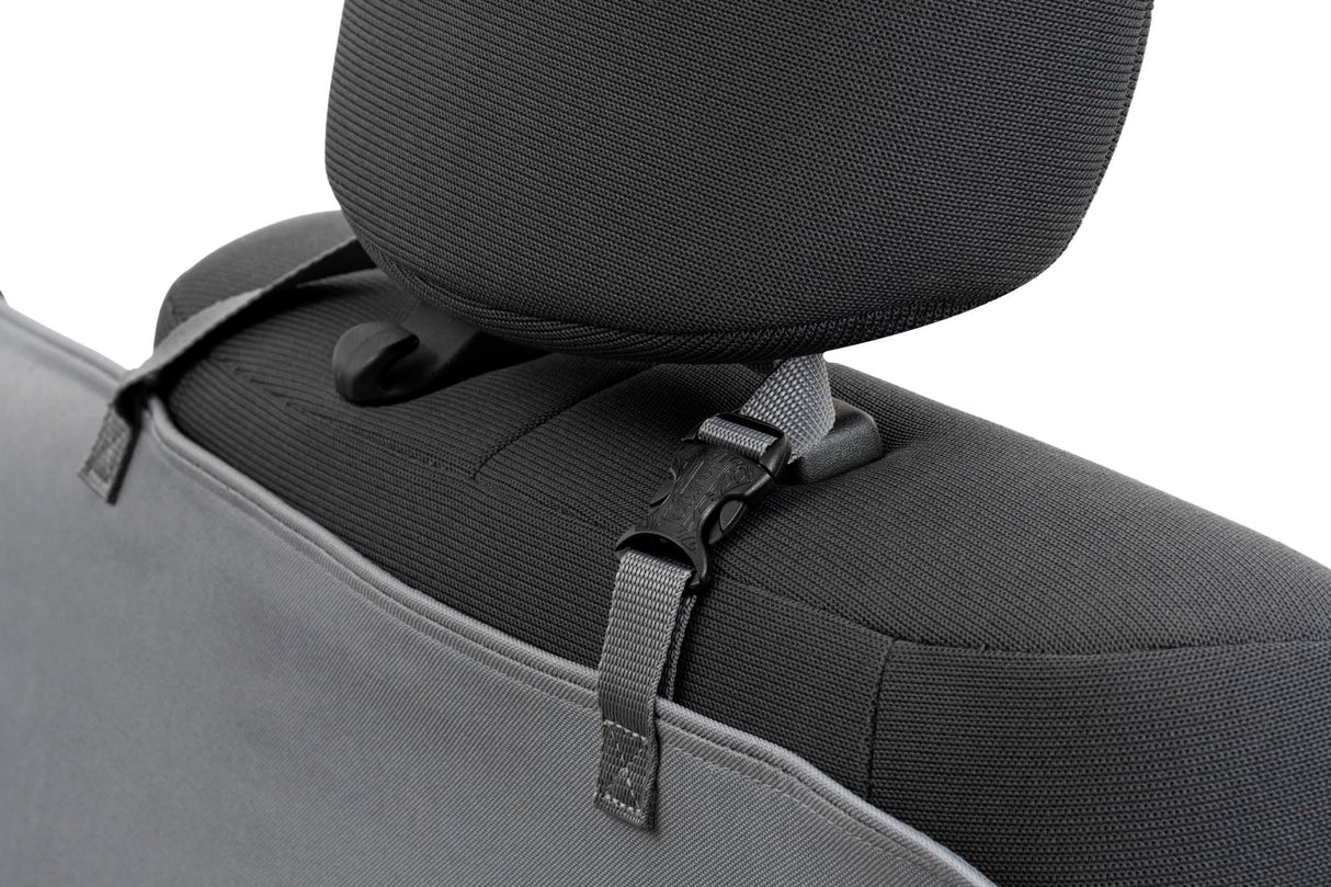 Kurgo Rover Dog Hammock Car Seat Cover for Pets, Pet Seat Cover, Car Hammocks for Dogs, Water-Resistant, 55" Wide for Cars and SUVs, Gray
