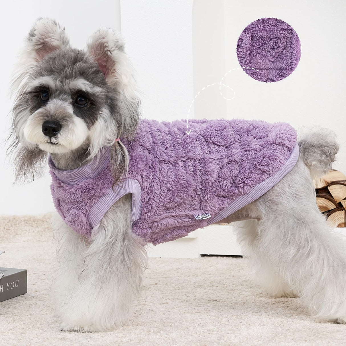 XPUDAC 3 Pack Dog Sweater, Dog Winter Coat with Cute Pattens Pullover Stretchy Fleece Pet Sweaters for Small Medium Dogs Girl boy- 4XL