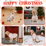 Christmas Dog Costume Hoodie for Large Dogs - Soft Pet Christmas Costumes Xmas Outfit with Leash Hole & Pocket, Funny Dog Clothes for Medium to Large Breed Boy/Girl-L