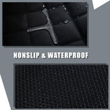 YOVEEKLE Back Car Seat Cover for Dogs, Nonslip Waterproof Dog Car Seat Protector for Rear Bench Stays Securely in Place Fits for Vehicles & SUVs (Black)