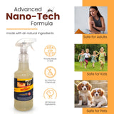 Flock Free Natural Mosquito Control Ready to Use Spray, Repels Mosquitoes, Ticks, Fleas, Flies, Gnats, and Chiggers Away (32 oz Ready to use)